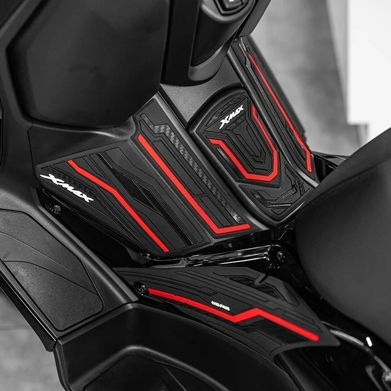 For YAMAHA XMAX300 2024 Years Motorcycle Rubber Fuel Tank Stickers Kits Of Bike Gas Pad Decoration And Protective Decals