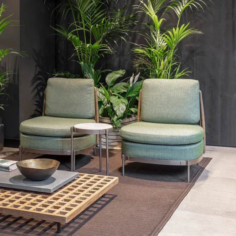 

Waterproof custom aluminum furniture outdoor garden sofa smart design