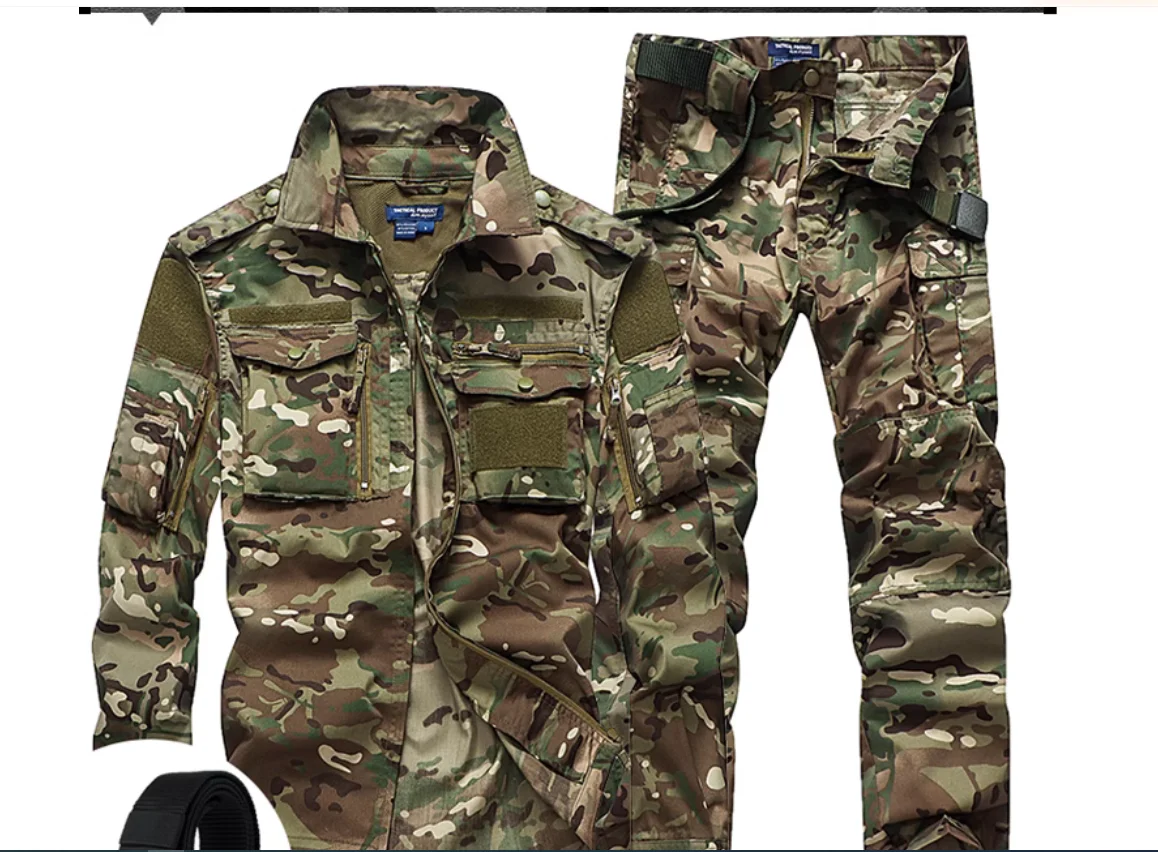 CP camouflage suit men's summer thin military fan jacket military training instructor uniform