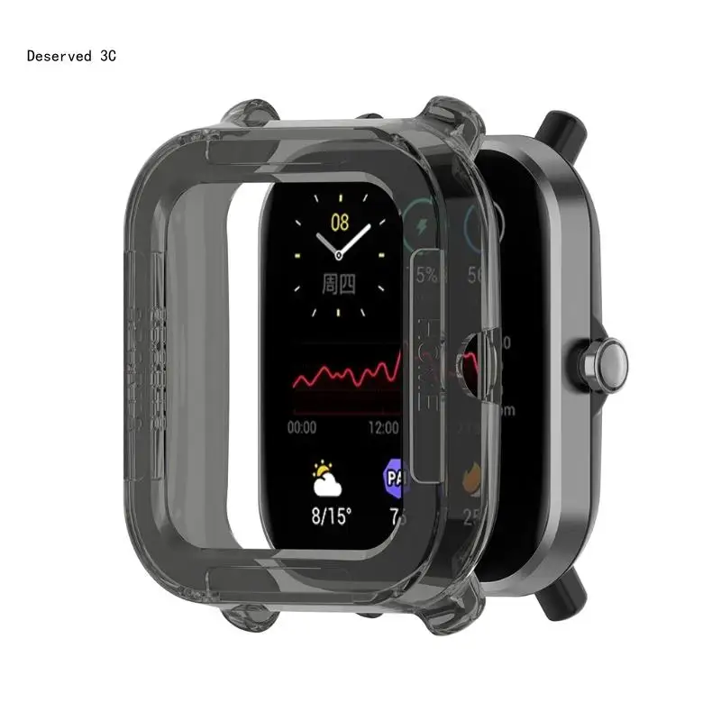 Compatible for GTS2mini Smartwatch Protective TPU Cover Washable Shockproof Shell Dustproof Flexible Case Anti Scratch