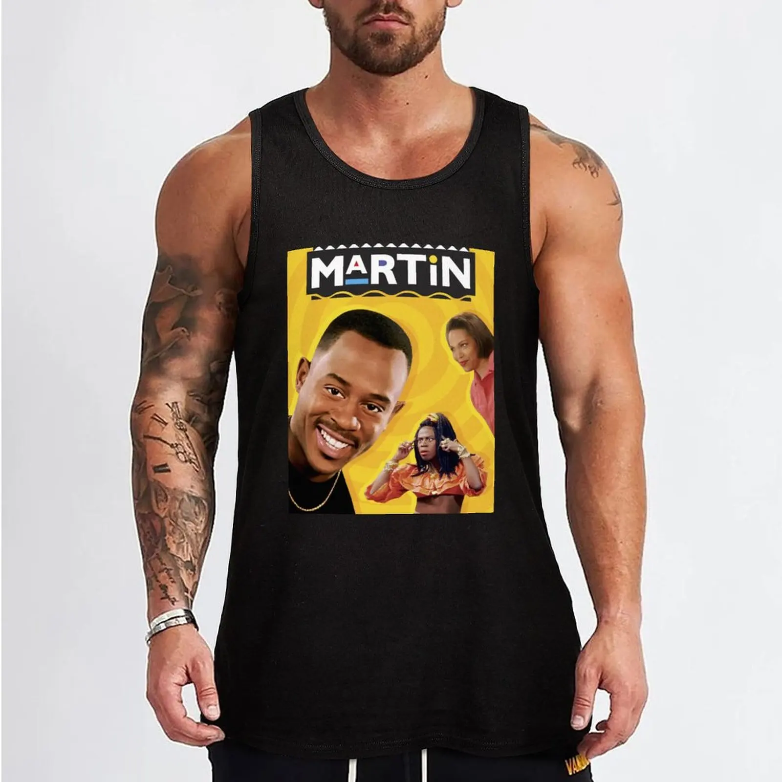 Martin 90s TV Show and Series Tank Top Men's clothing brands bodybuilding man Working vest fashion 2025 man