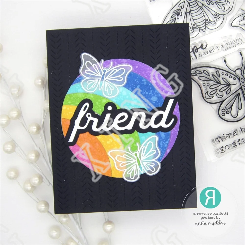 Day Tag Birthday Banter Holder Confetti Folklore Cover Panel Rainbow Circle Layered Friend Love Wins