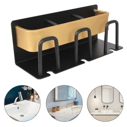 Toothpaste Rack Wall Mounted Bathroom Household Shelf Toothbrush Holder Aluminium Alloy Punch Free Space Saving Accessories