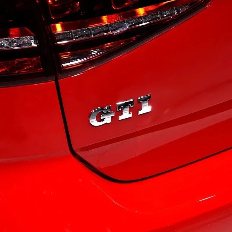 Metal GTI Logo Car Rear Trunk Emblem Side Sticker for Volkswagen VW Golf 4 5 6 7 8 Polo Jetta Tiguan Passat T-Roc MK2 MK5 MK7