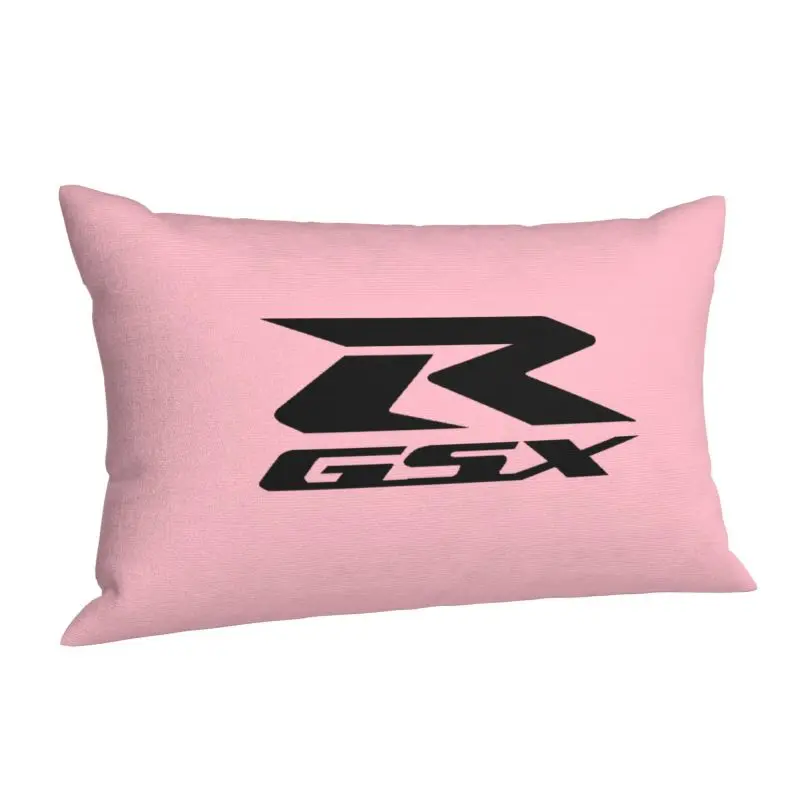 Custom Fashion Motorcycle-Suzukies Motor GSXR Racing Cushion Covers Velvet Pillowcase for Bed Sofa Rectangle Pillowcase