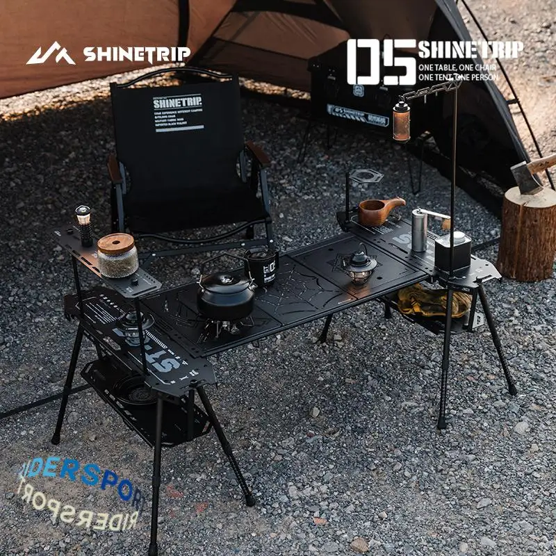 Camping shine trip テーブル ShineTrip Black Mist IGT Camping Table IGT Plates