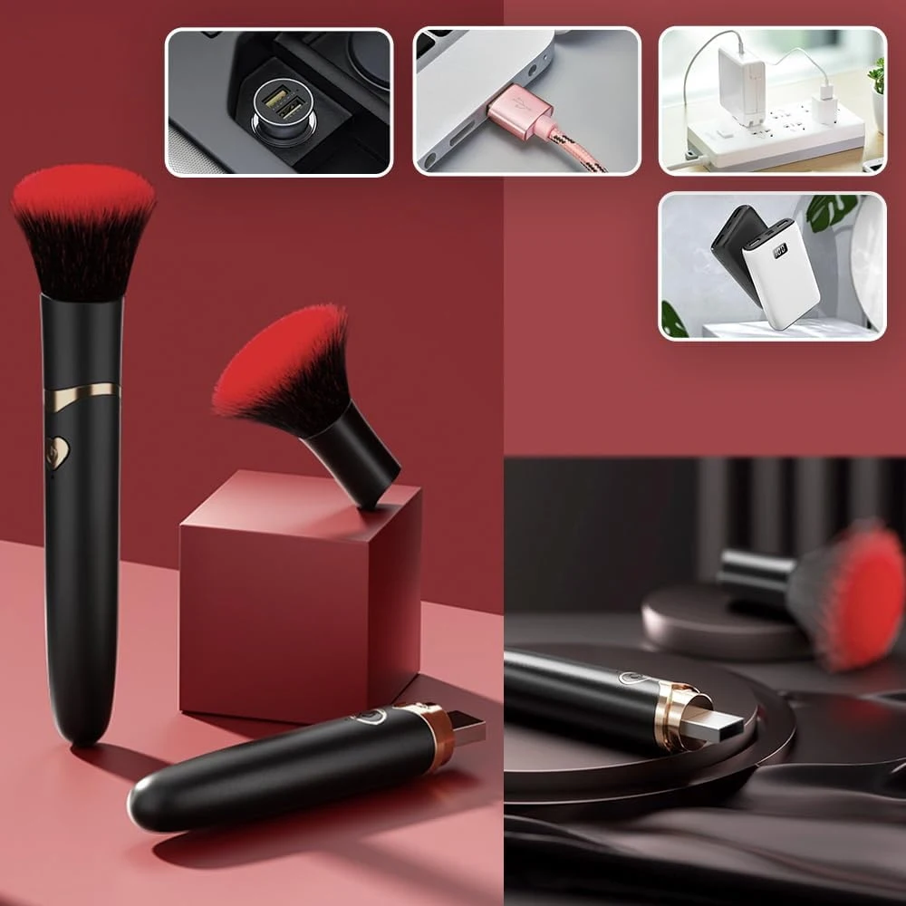 Portable Waterproof Concealer Brush-Style Vibration Stimulator Adjustable G-Spot Anal Vaginal Adult Toy for Sexual Wellness Gift image 5