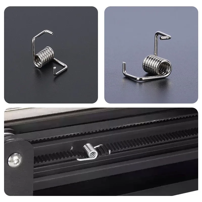 

Torsion Spring Synchronous Belt Tension Spring Belt Tightening Compression Spring for 3D Printer Stable Tension Anti Slip
