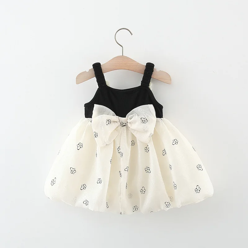 Summer newborn Girl Baby's Clothes Bow Strap TUTU Dresses dress for 1 year infant baby Birthday Girl's Clothing Princess Dress