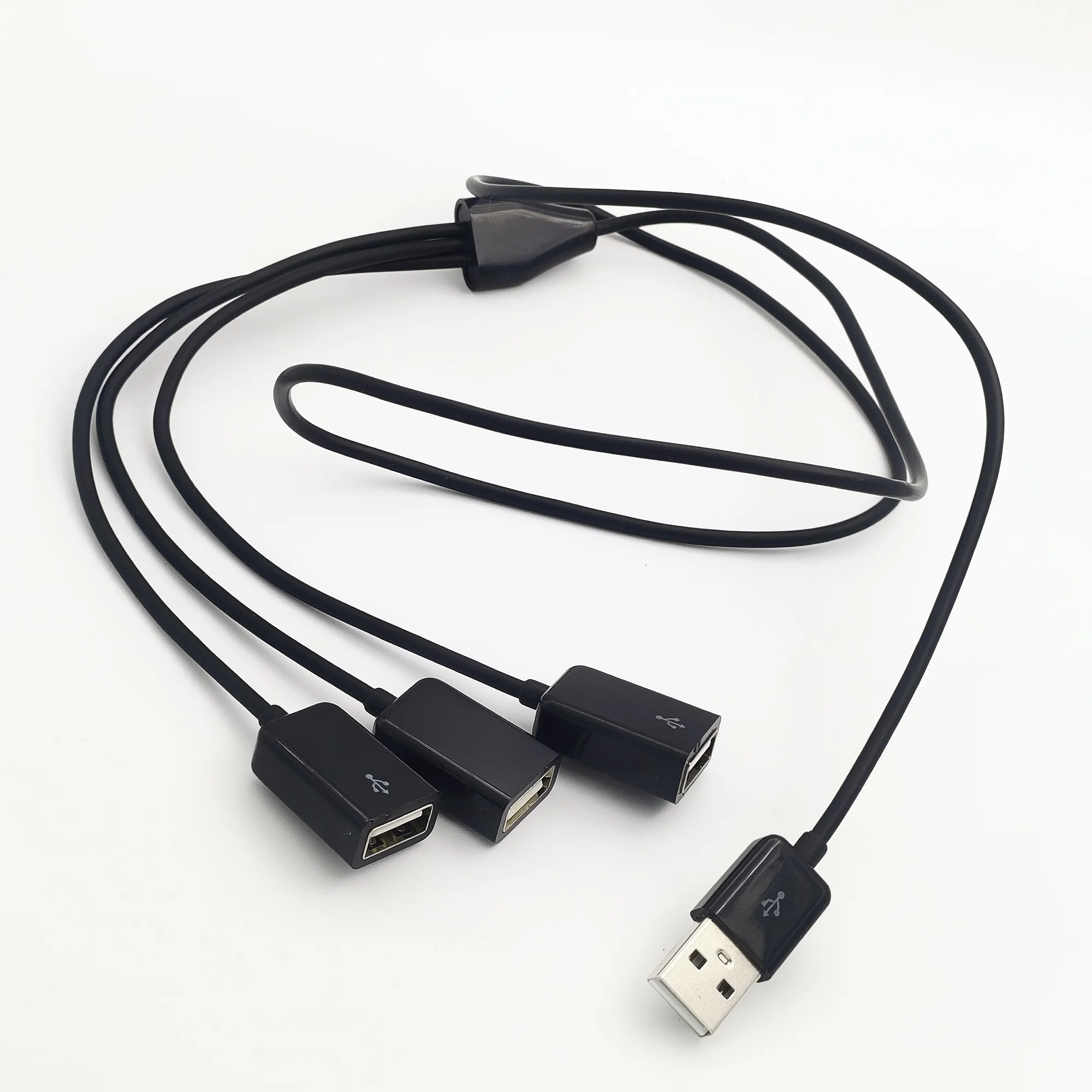 1m 3ft usb divisor y cabo, 3 em 1 usb 2.0 um macho para 3 usb fêmea jack cabo de carregamento multi portas usb