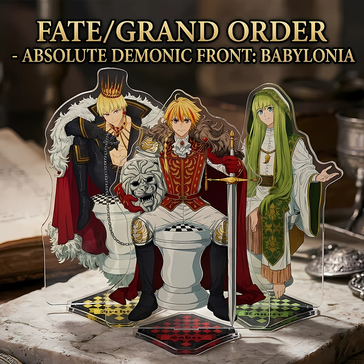 Акриловая подставка HD 15 см по аниме Fate/strange, Гильгамеш и Энкиду, уникальный подарок на 4 июля, для рабочего стола, спальни, фэнтези-брелок