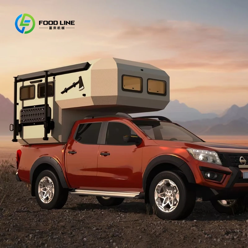 Customized Expedition Bed 4x4 off Road Pop up Top Overland Composite Travel Truck Camper Sale for Pickup
