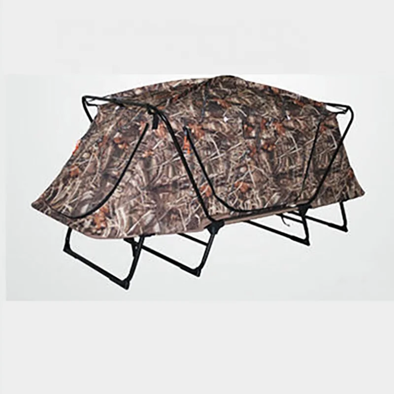 Factory Direct Supply One Bedroom Folding Bed with Tent Waterproof 3000mm 2 Person Oversize Hiking Camping Cot