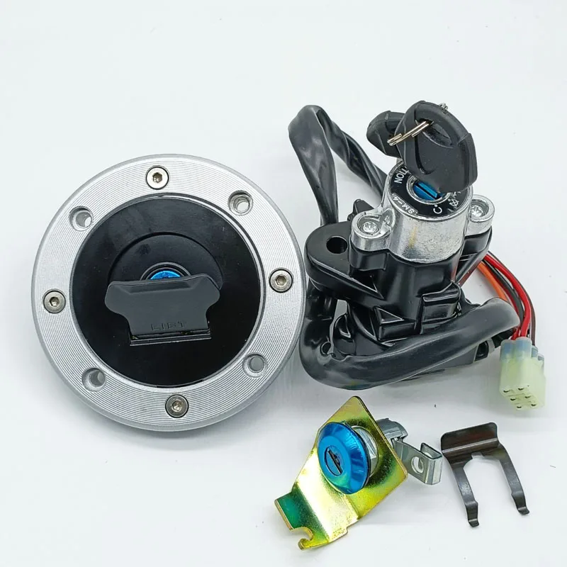 Ignition Switch Fuel Gas Cap Seat Lock Set For Suzuki SV650 GSX1400 1999 2000 2001 -2007 V-Strom DL 650 1000 2002 20032004-2012