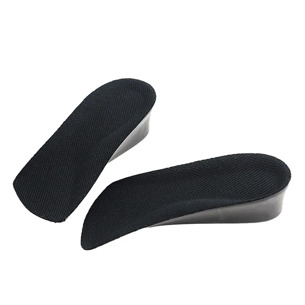 1Pair Invisible Height Increase Insoles 4Cm PU Arch Support for Sneakers Boots Non Slip Ventilated Odorless