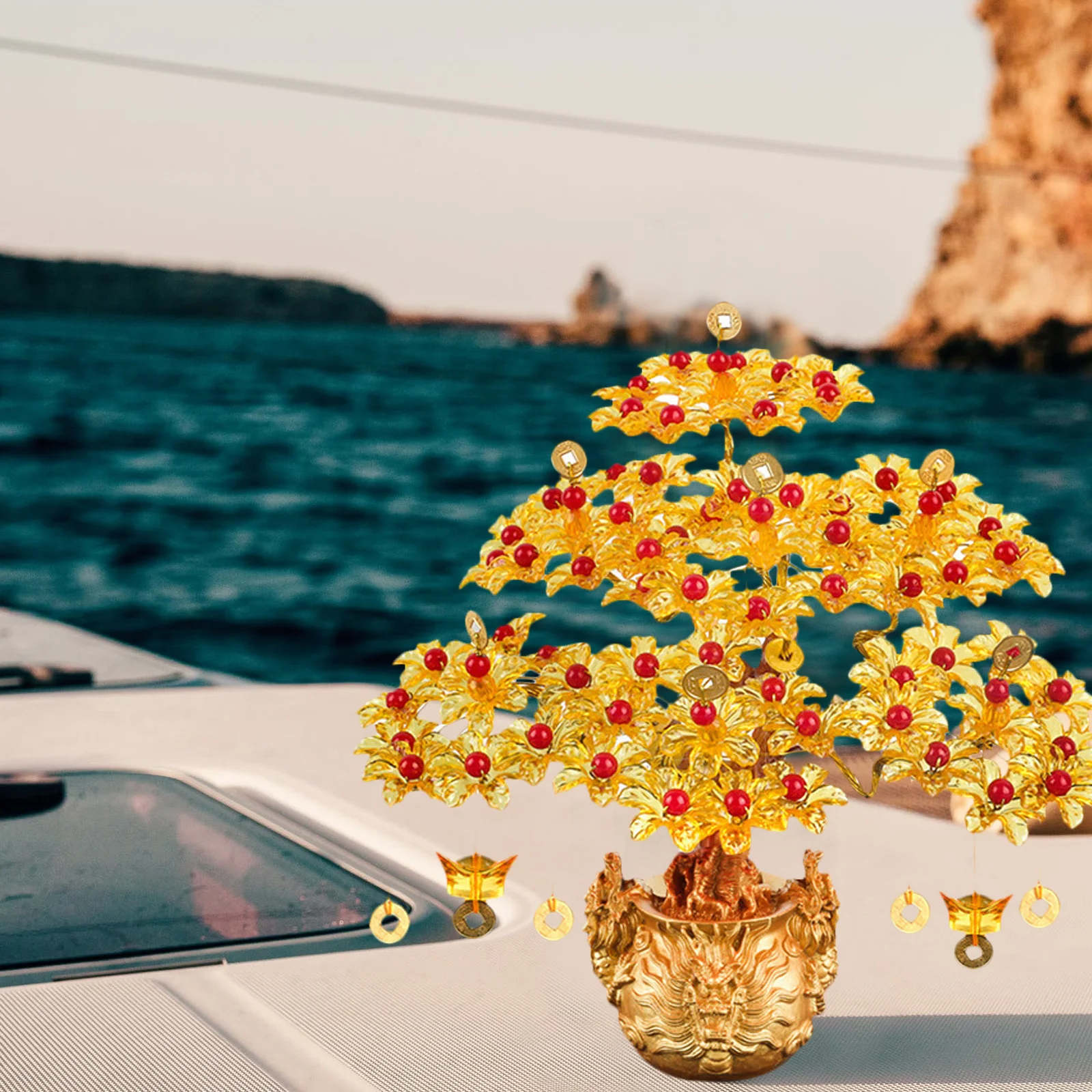 

1Set Fortune Tree Material DIY Handmade Beads Bonsai Accessory Money Tree Making Decoration Desktop Decor Home Decor