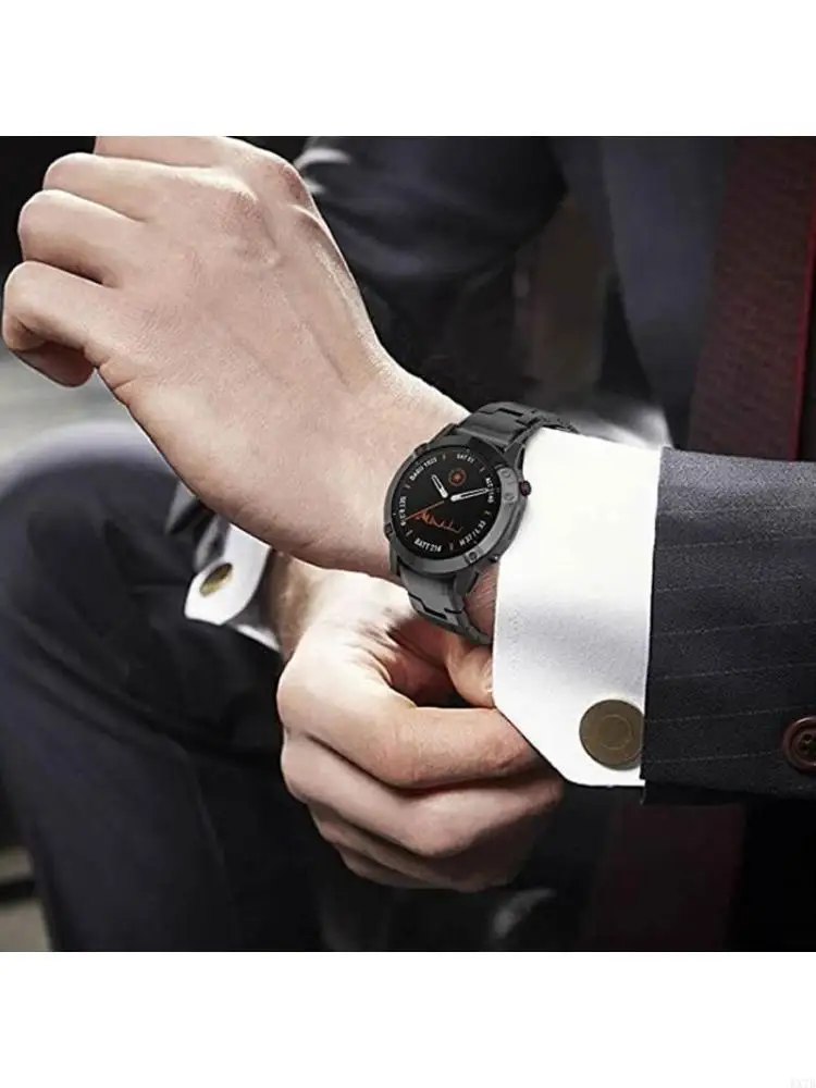 for Fenix 5x Descent Mk2/Mk2i Watch Durable Metal Buckle Strap Replace Wristband Quick Release Band