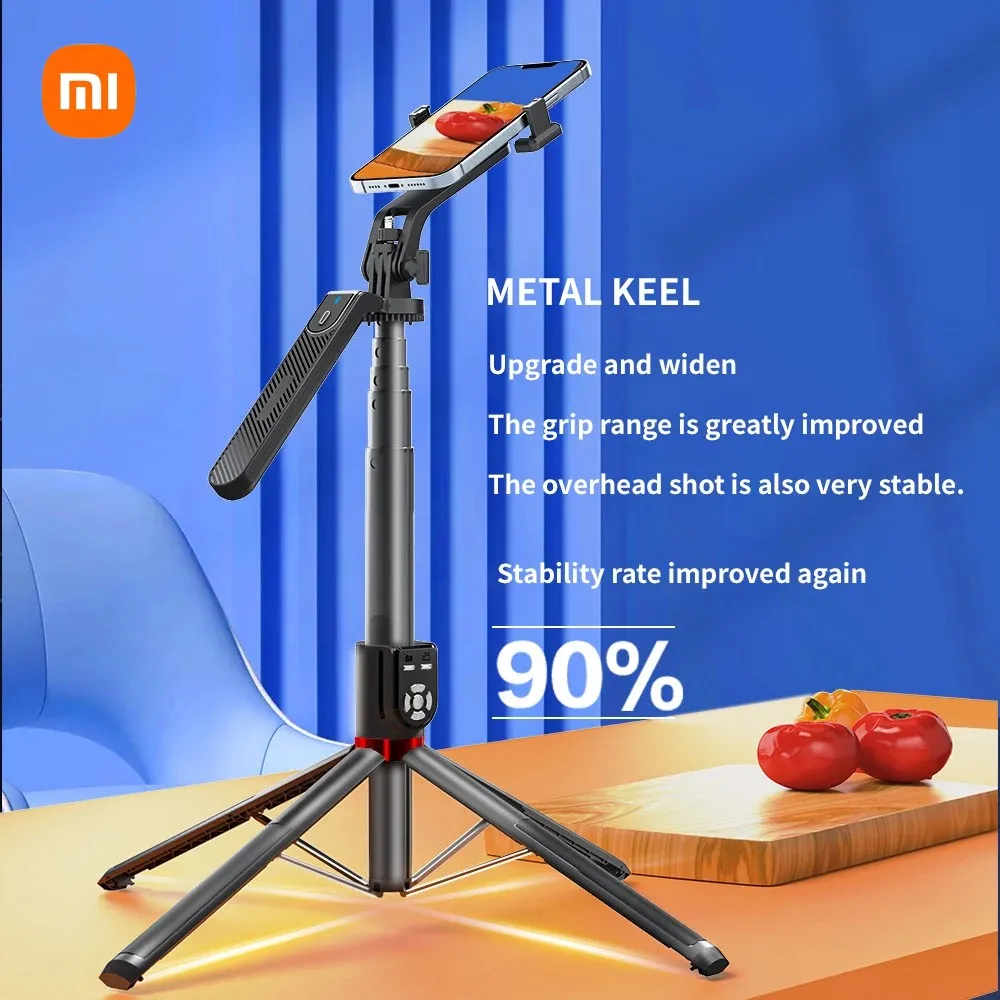 

Xiaomi Selfie Stick 2.2M Extended Mobile Phone Quadpod Wireless Bluetooth Selfie Stick Handheld Telescopic Aluminum Selfie Stick