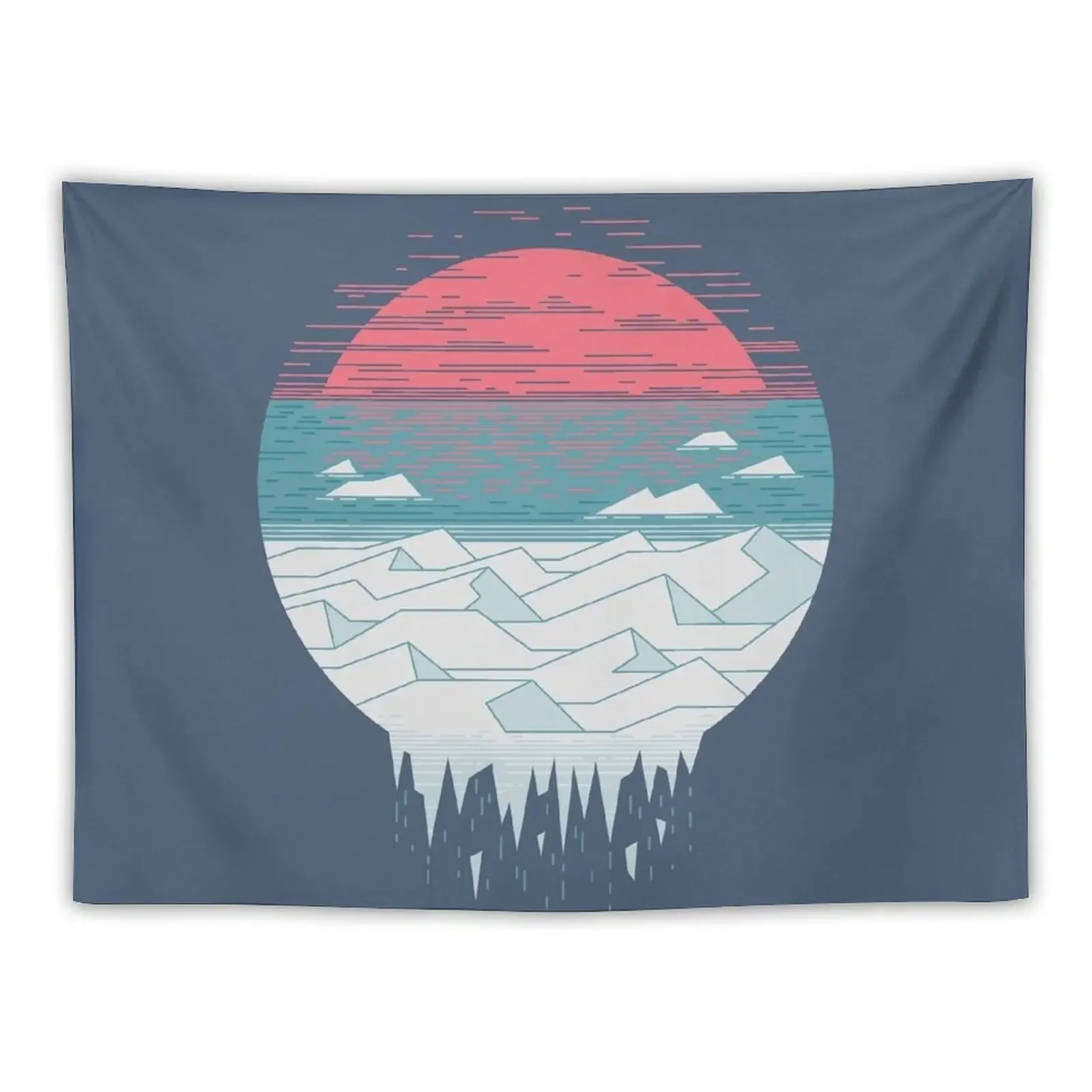 

The Great Thaw Tapestry Kawaii Room Decor Decorative Paintings Mushroom Wall Hanging Decor Tapestry