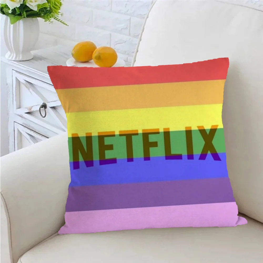 Netflix Pillow Covers Decorative Cushion Room Decorating Items Sonny Angel Ornamental Pillows 45x45 Cushions Cover Home Sofa