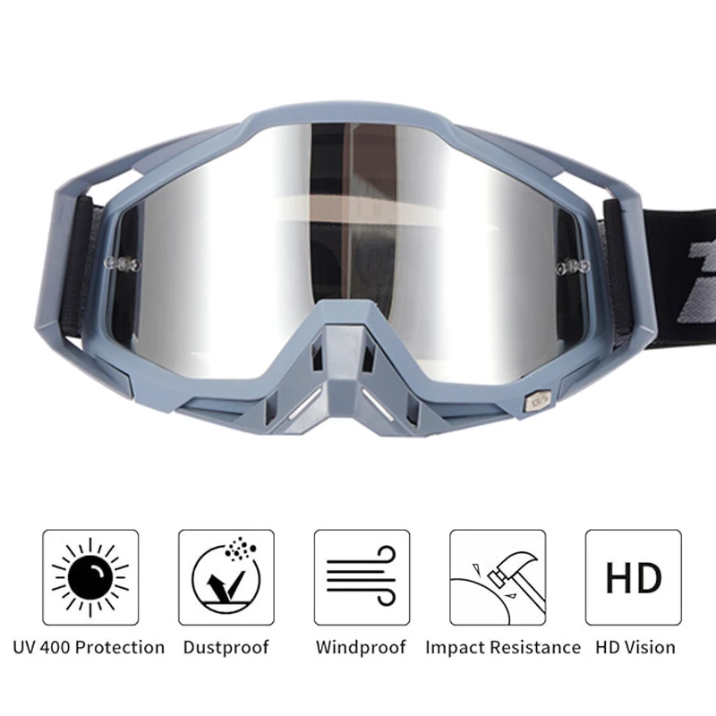 106%-Lunettes de motocross avancées pour motos، lunettes coupe-vent and anti-chocs pour VTT، RL et tou-terrain