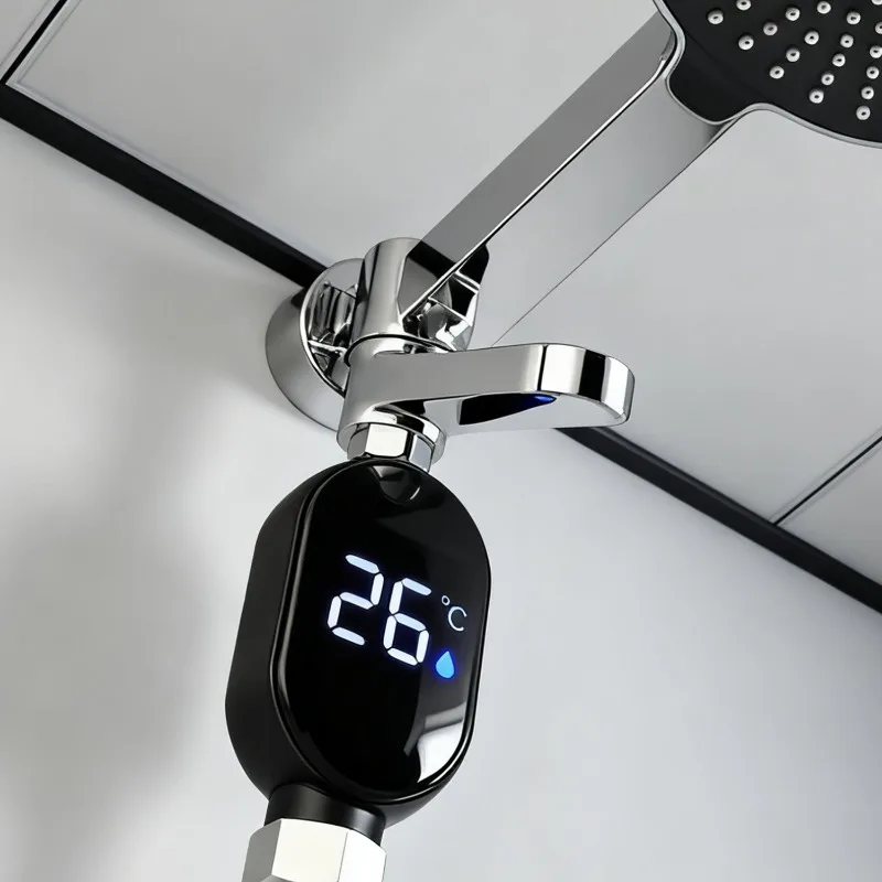 Medidor de temperatura del grifo, impermeable, inteligente, LED, temperatura de la ducha, pantalla Digital, agua de baño de bebé para el hogar, baño y cocina
