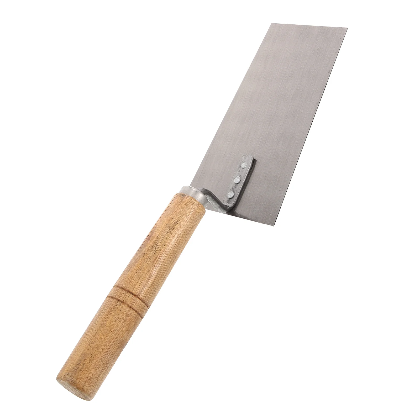 Plastering Trowel Smooth Finish Durable Steel Wood Handle Mud Scraper Tool For Drywall Concrete Cement Plastering Tools
