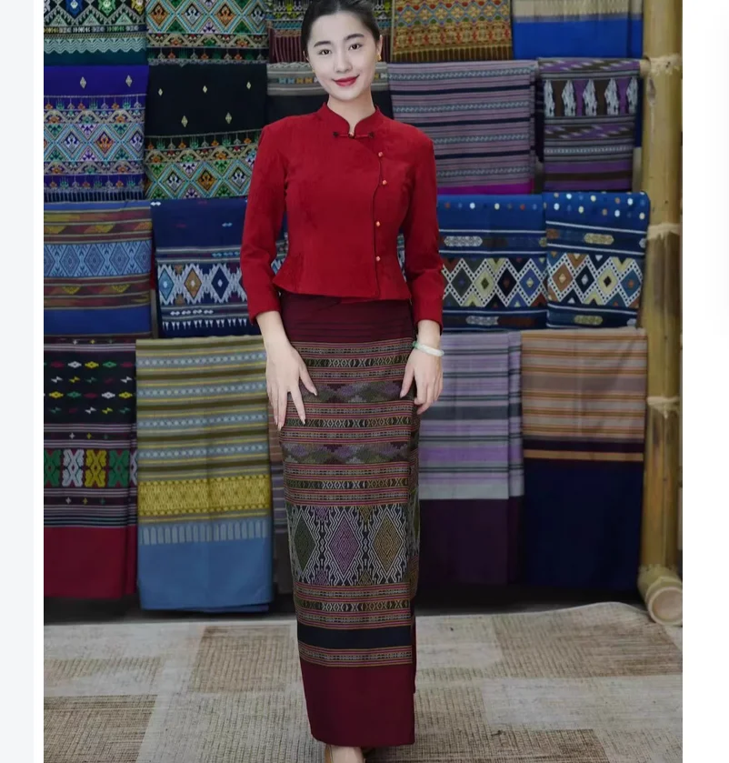 Xishuangbanna Dai Traditional Ethnic Style Clothing Tourism Photo Check in Set