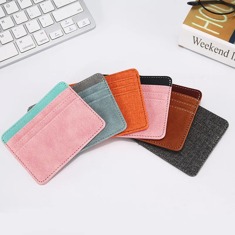 Luxury Leather Function Card Case Business Card Holder Men Women Credit Passport Card Bag ID Passport Slim Wallet Multi Slot