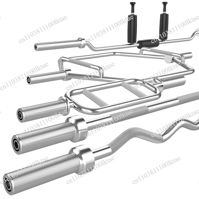 Large Hole Barbell Bar,  Weightlifting, Bench Press, Straight Curved Bar, Deep Squat, Competitive Barbell, Overarm