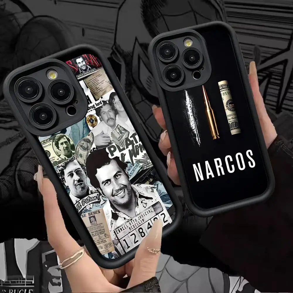 Narcos serie de televisión Pablo Escobar funda de teléfono para IPhone 17 16 15 14 Plus 13 12 11 Pro Max Air funda de silicona suave