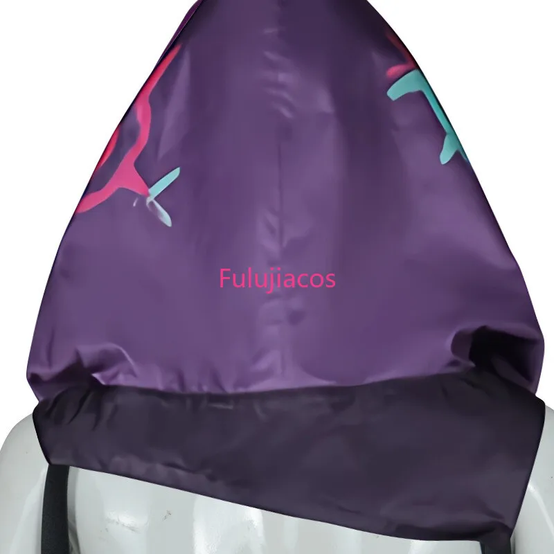 Fulujiacos Arcane 2 Jinx Cosplay Hut Spiel LOL Staffel 2 Kostüm Zubehör Kopfbedeckung Hoodie