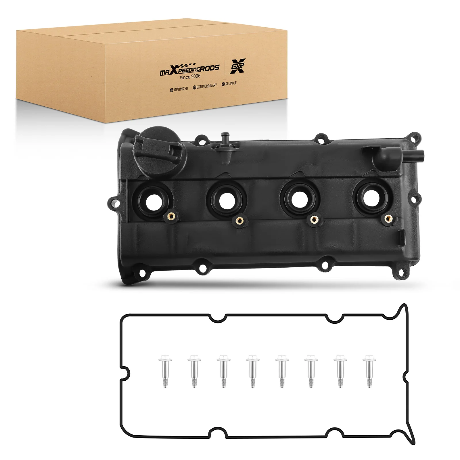 Plastic Engine Valve Cover Set &Bolts for Nissan X-Trail T30 2.0L 2.5L 2001-2012  132648H303