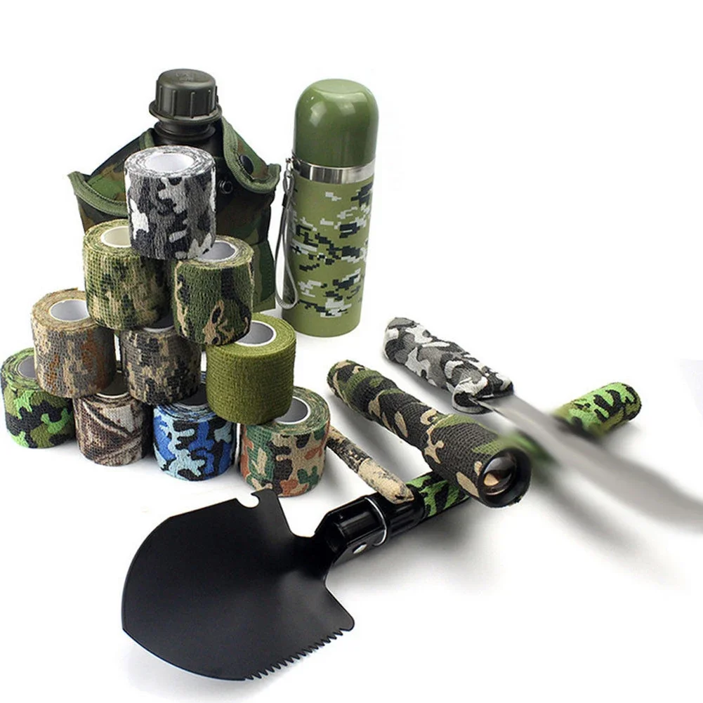 5M Hunting Camouflage Tape Durable Pistol Gun Accessories Hunt weapons Stickers Tapes for Gun Waterproof Camping Wrap