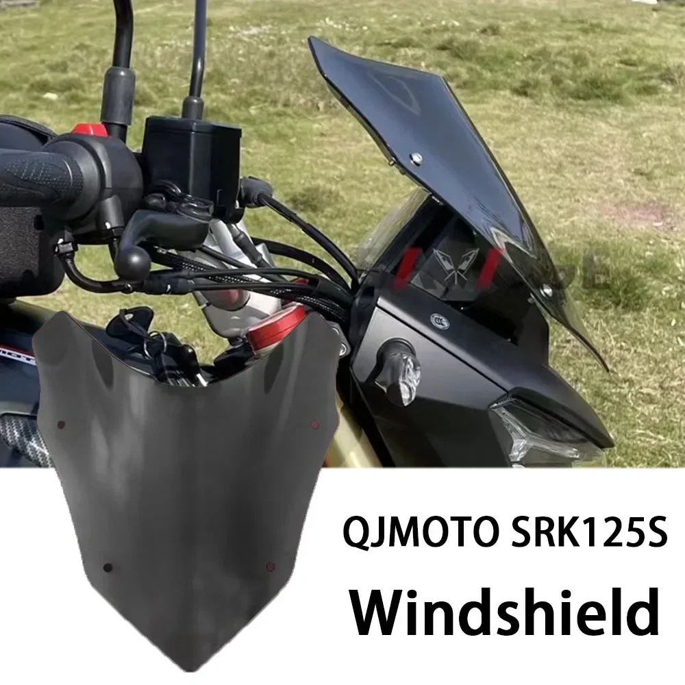 New For QJMOTO SRK125S Accessories Windshield Sports Windscreen Wind Deflector Fit SRK125S SRK150  motociclista accesorios