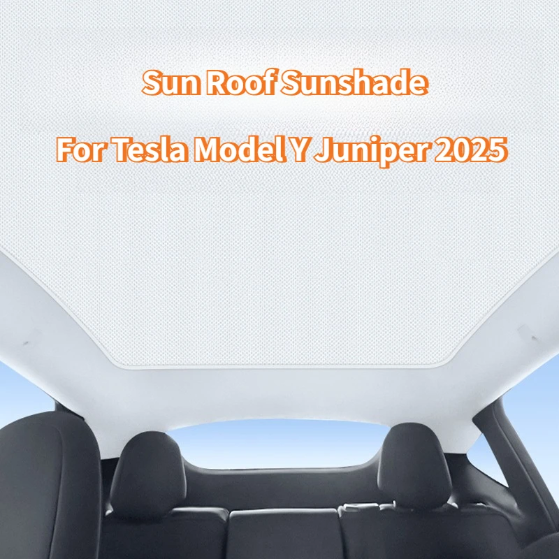 

Солнцезащитный козырек для Tesla Model Y Juniper 2025-2026, цельный, из замши, для переднего и заднего люков, аксессуары для интерьера