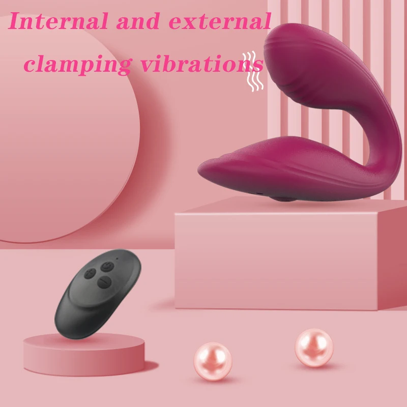 

"U" Egg Invisible Strong Vibration Remote Control Bendable G-spot Clitoral Stimulation Outdoor Female Masturbator Vaginal Ball