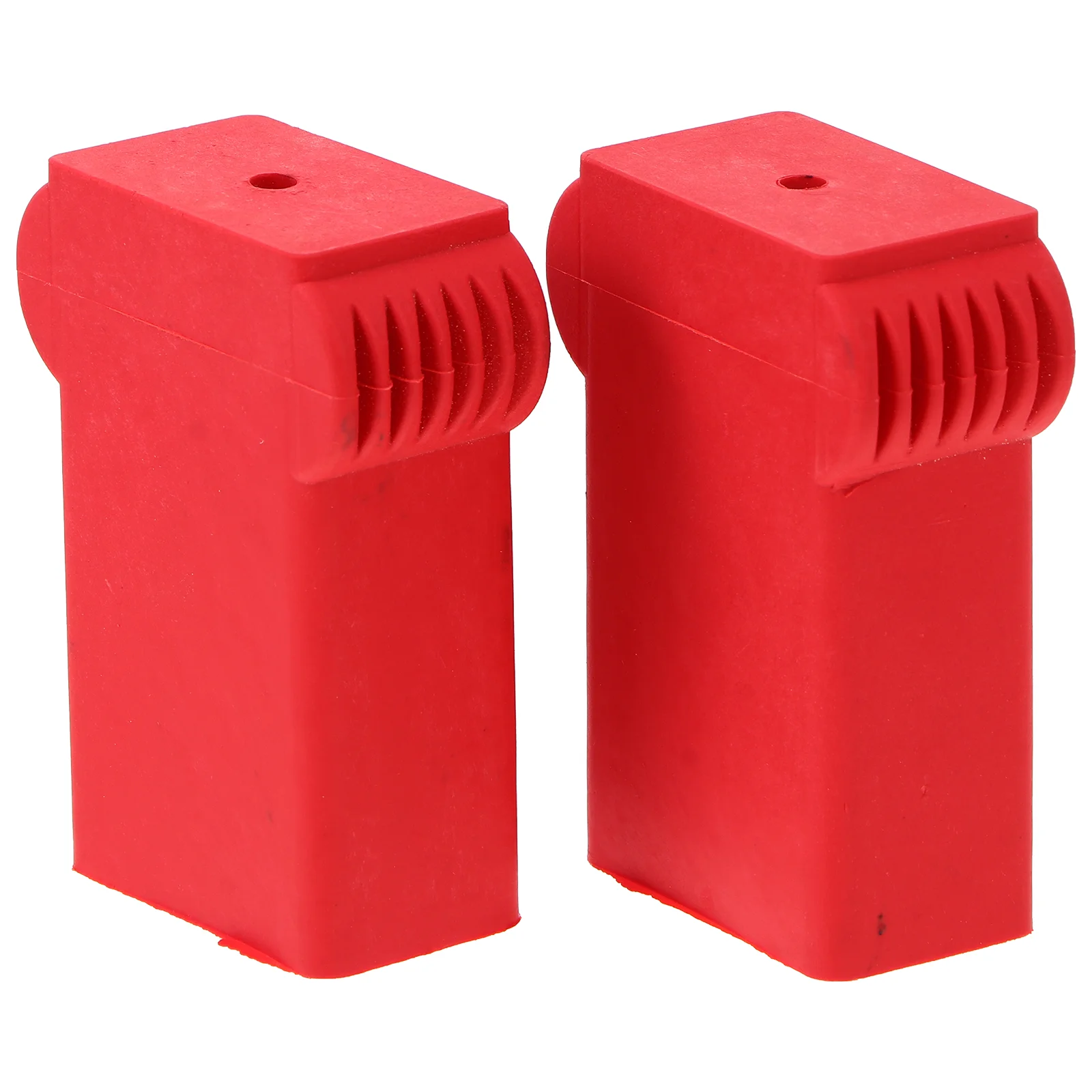 2 Pcs Ladder Lift Cap Pads Anti-skid Boots Protect Cover Red Protector Accessory