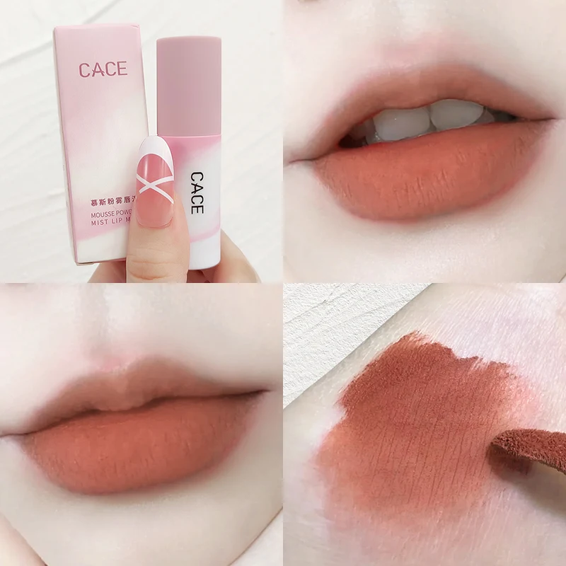 

CACE Matte Velvet Lipstick Lip Gloss Nude Long Lasting Non-marking Red Sexy Waterproof Liquid Lipsticks Lip Makeup Cosmetics