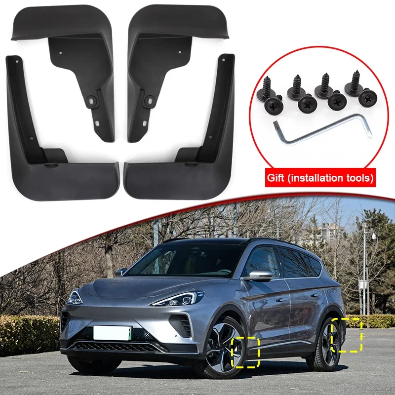 

Car Styling For Arcfox αT 2022 2023 2024 ABS Car Mud Flaps Splash Guard Mudguards MudFlaps Front Rear Fender Auto Accessories