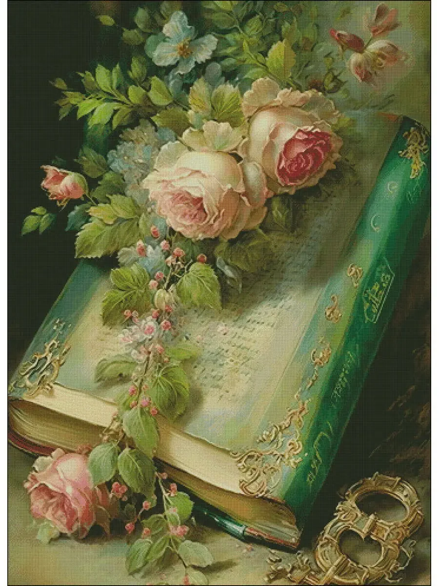 [ZZ4702-Yanji Flower] Stamped Cross Stitch Kit 14CT 16CT Pre Printed Canvas Cotton Threads Embroidery Needlework Home Wall Decor