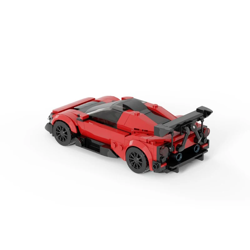 282 قطعة MOC Zenvoes TSR-S Supercar 1:8 مقياس واسع الجسم سباق السيارات لتقوم بها بنفسك نموذج اللبنات عيد ميلاد اللعب هدية #2