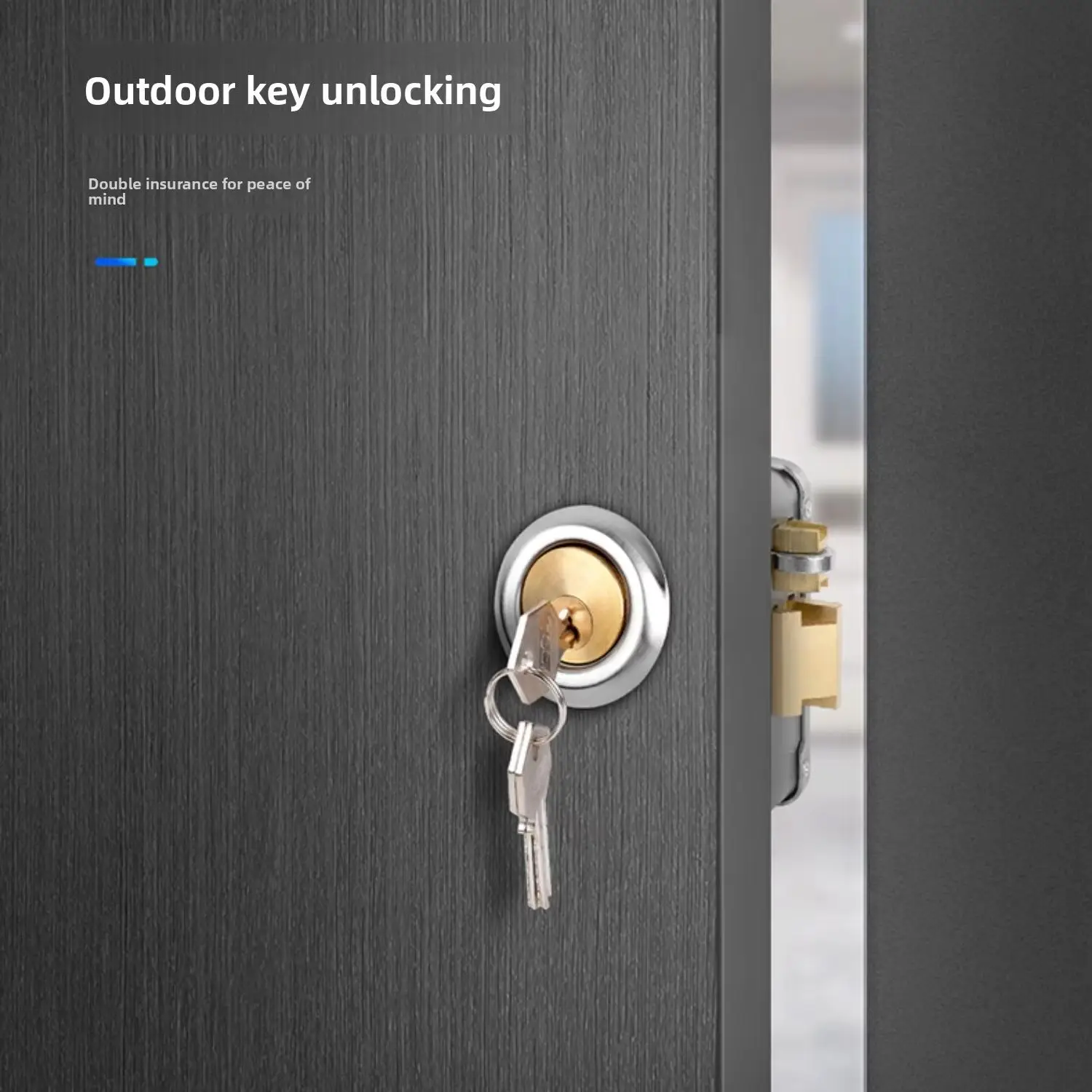 KOB Stainless Steel Baking Paint Electric Control Lock Building Intercom Electronic Unit Door Lock Community Access Control Lock