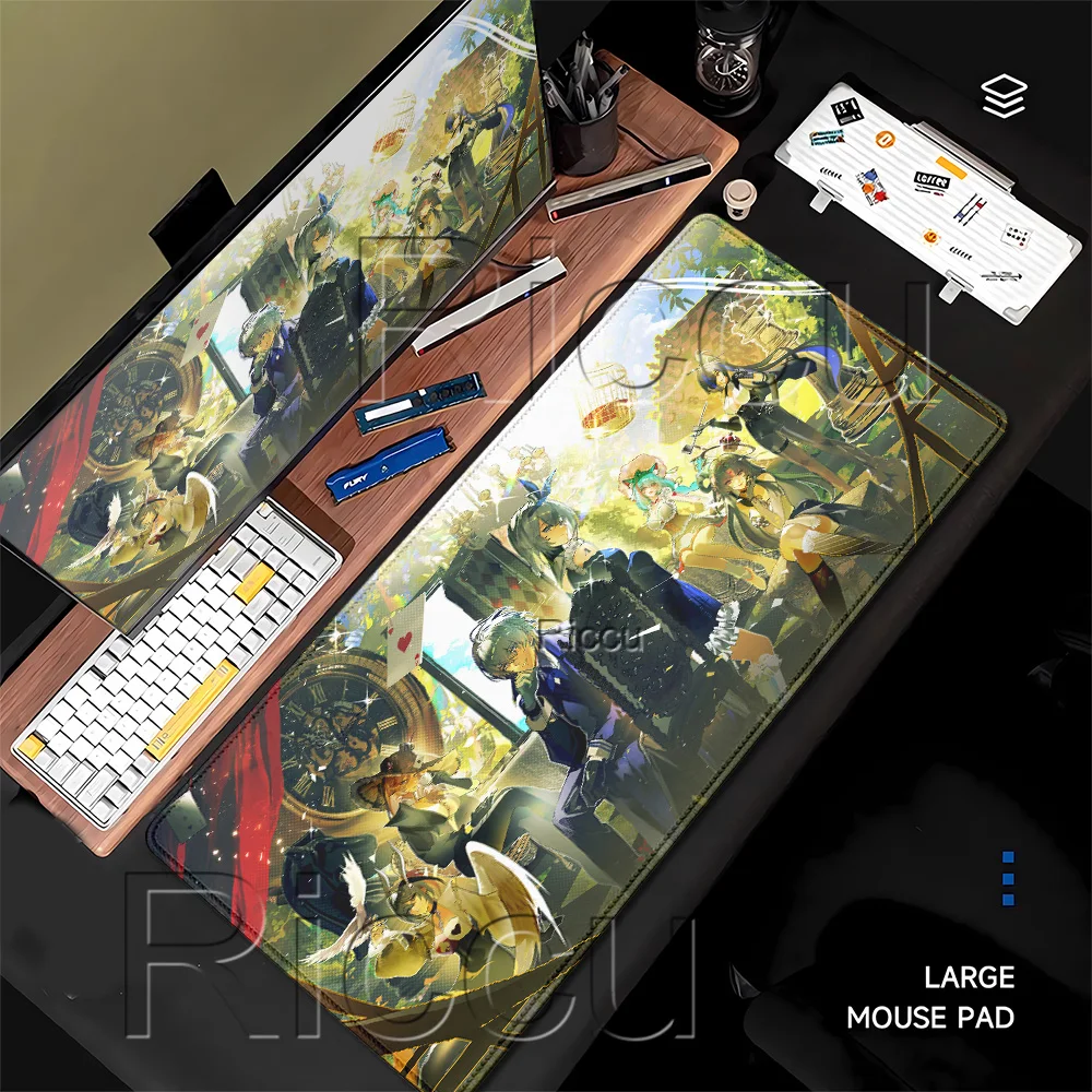 HD Printing Mouse Pad Neverness to Everness Anime girl XXL Gaming overlock Mousepad PC Game keyboard Office accessories DeskMat
