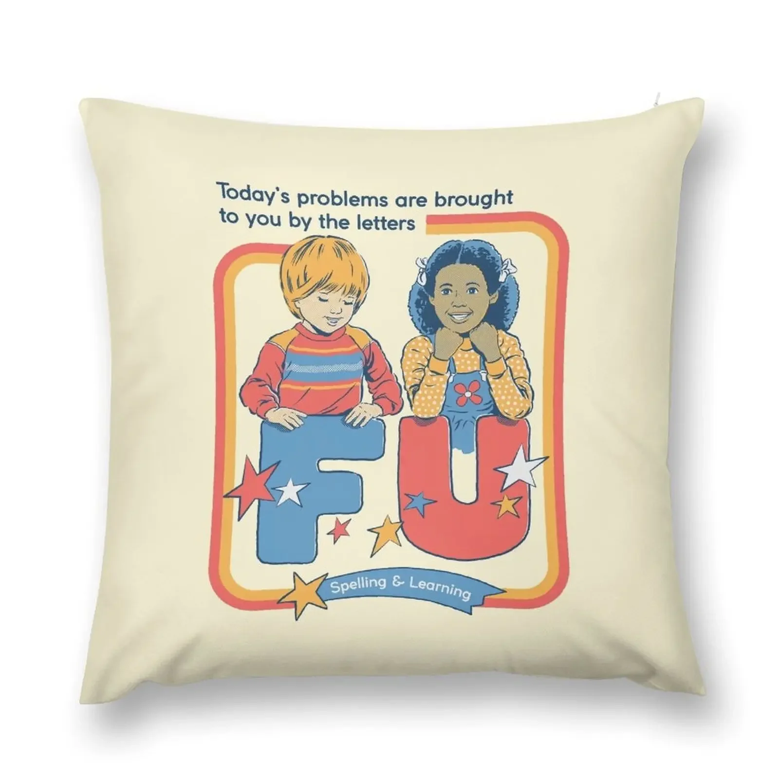 Today's Problems Throw Pillow Pillow Decor Pillowcase pillow