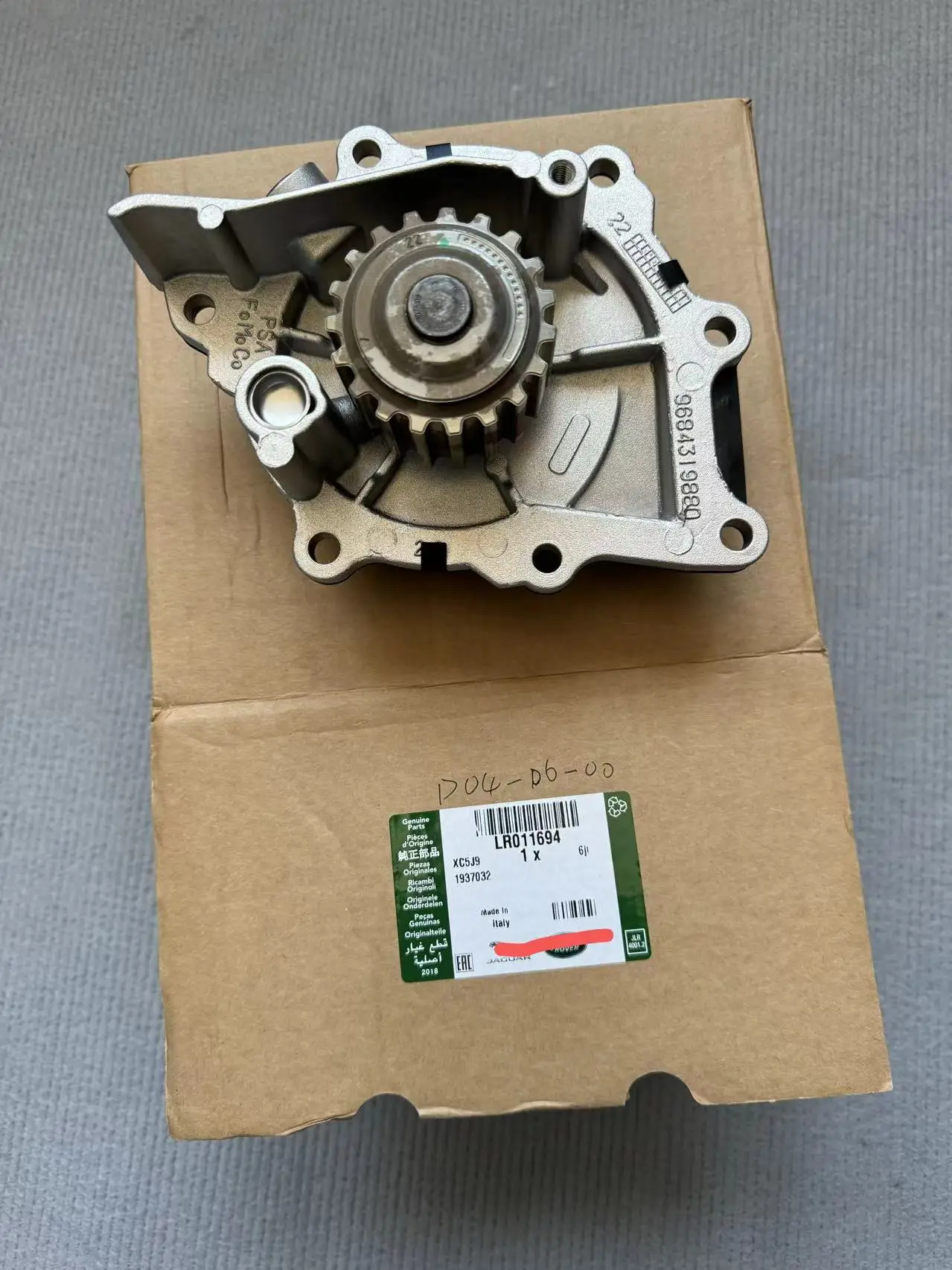 DOLZ 2.2 TD4 Diesel Water Pump Land Rover Freelander 2 Range Rover Evoque Discovery Sport Jaguar PA12555 C2S51449 LR011694