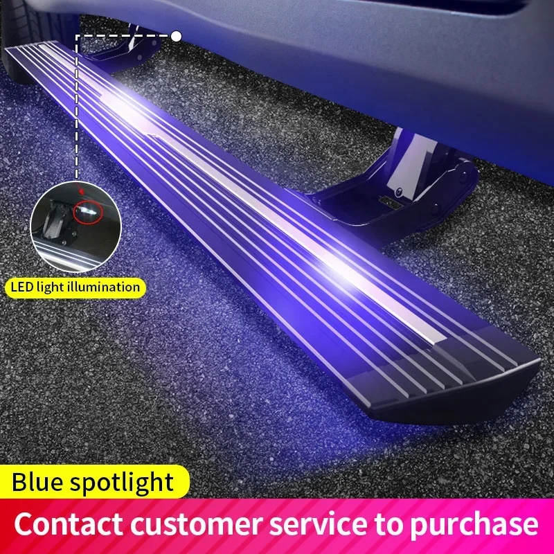 Car Exterior Accessories Parts Kit Car Led Pedal Aluminum Step Running Board for jeep Gladiator Electric Side Step view 4