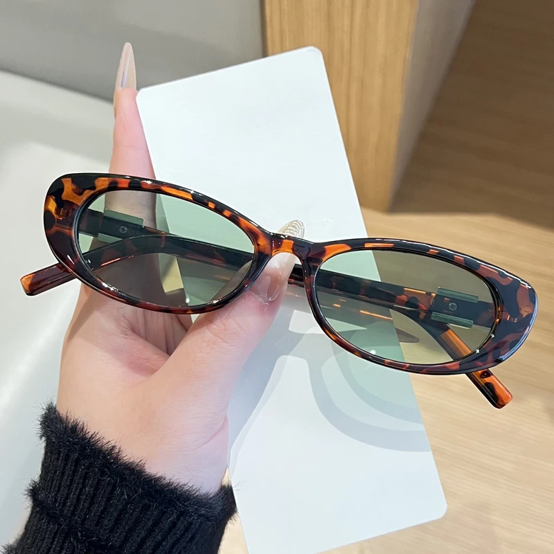Protective Glasses New Small Cat Eye Sunglasses Women Rivet Decoration Fashion Sun Glasses Luxury Ladies Style Eyeglasses UV400 view 6
