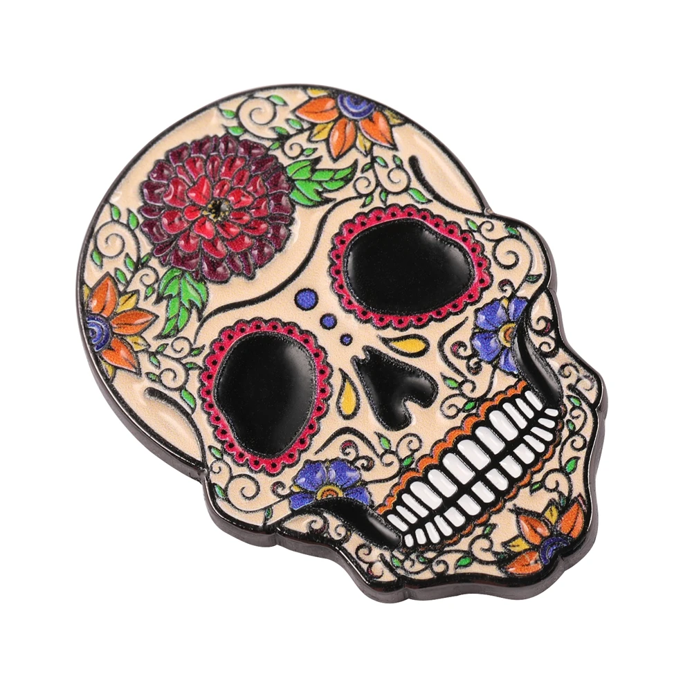 Skull Golf Ball Marker with Magnetic Golf Hat Clip