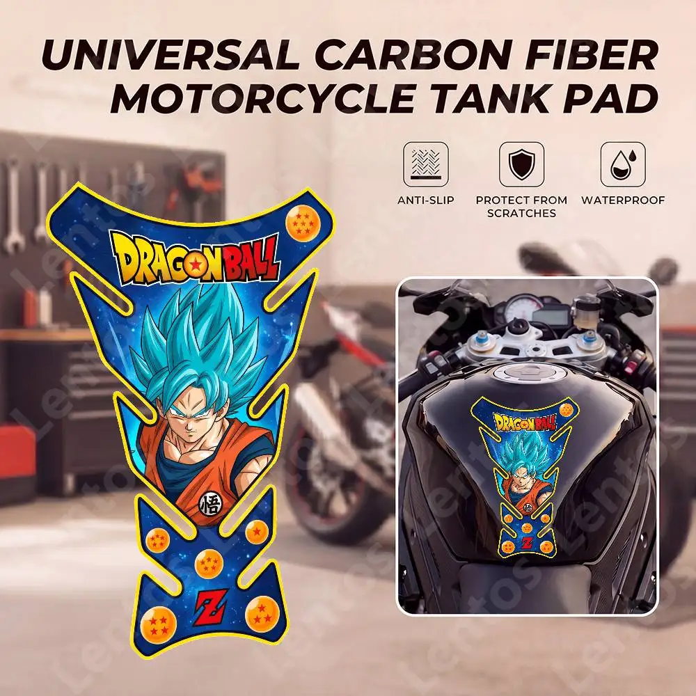 

DRAGON BALL Moto Fishbone Tank Protector Sticker Rubber Anti Slip Decals